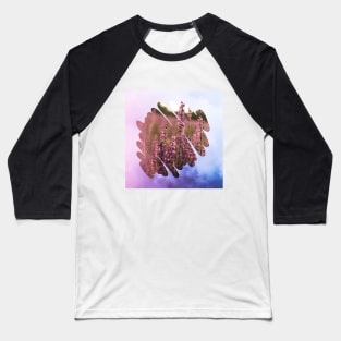 Purple Flowers Plant Theme Baseball T-Shirt